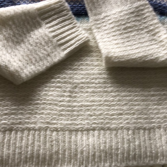 St. John’s Bay Fair Isle,soft pullover sweater. Oversized small. Cream. NWOT. - Picture 5 of 6